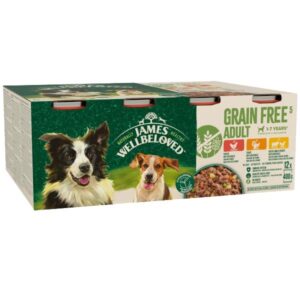 James Wellbeloved Grain Free Turkey, Lamb & Chicken in Loaf Adult 12x400g Wet Food