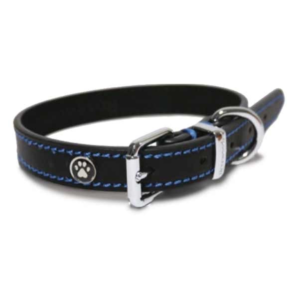 Rosewood Luxury Leather Black Collar 14-18" 1 Rosewood Luxury Leather Black Collar 14-18"
