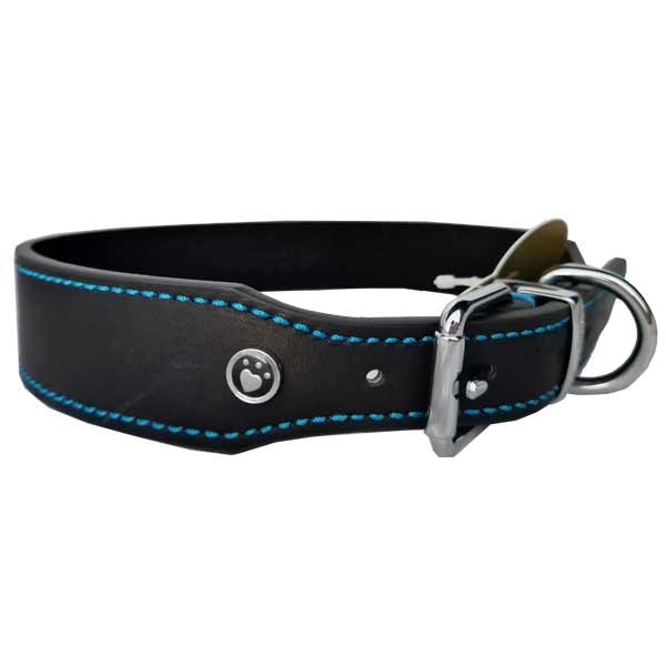 Rosewood Luxury Leather Black Collar 22-26" 1 Rosewood Luxury Leather Black Collar 22-26"