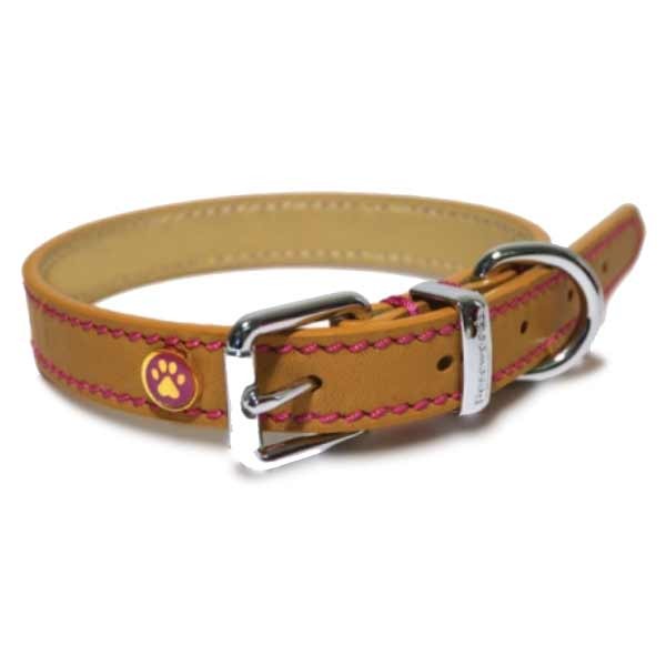 Rosewood Luxury Leather Tan Collar 14-18" 1 Rosewood Luxury Leather Tan Collar 14-18"
