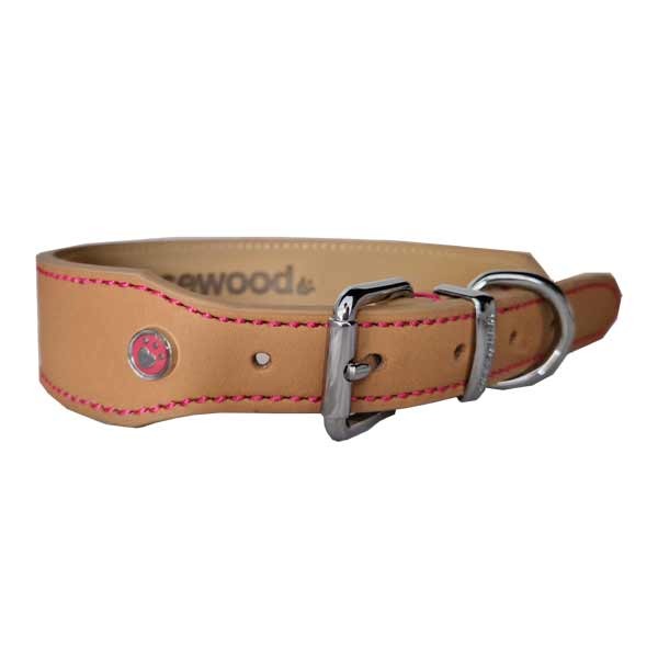 Rosewood Luxury Leather Tan Collar 22-26" 1 Rosewood Luxury Leather Tan Collar 22-26"