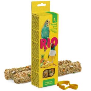 Rio Sticks for Budgies & Exotic Birds with Tropical Fruit 2 Pack