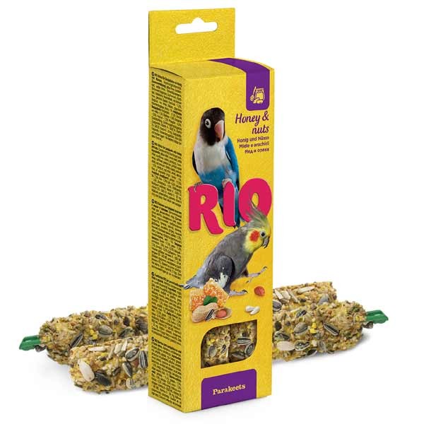 Rio Sticks for Parakeets with Honey & Nuts 2 Pack 1 Rio Sticks for Parakeets with Honey & Nuts 2 Pack
