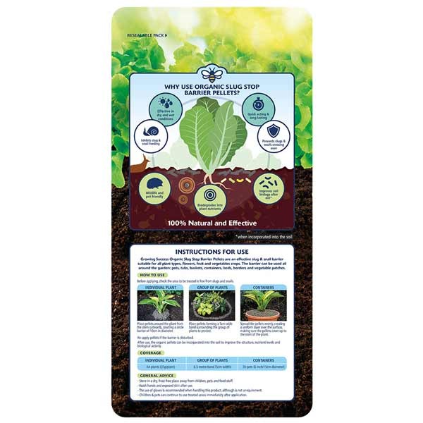 Growing Success Slug Stop Pellet Barrier 2.25kg 2 Growing Success Slug Stop Pellet Barrier 2.25kg - Image 2