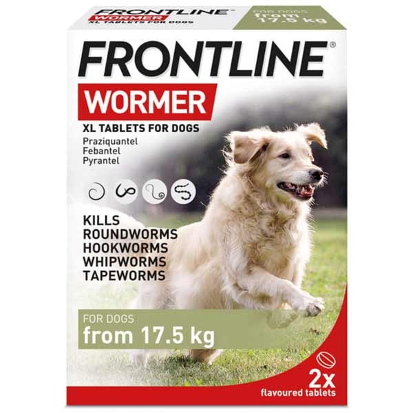 Frontline Wormer Tablets for Extra Large Dogs & Puppies 2 Pack 1 Frontline Wormer Tablets for Extra Large Dogs & Puppies 2 Pack