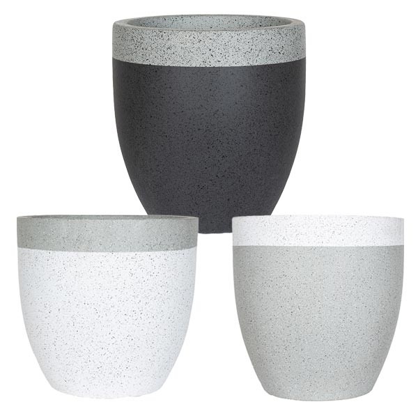 Granito Two-Toned Planter 25cm 1 Granito Two-Toned Planter 25cm