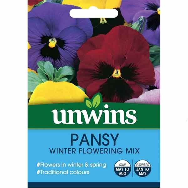 Unwins Pansy Winter Flowering Seeds 1 Unwins Pansy Winter Flowering Seeds