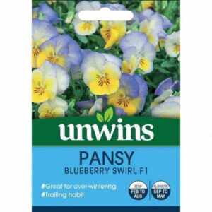 Unwins Pansy Blueberry Swirl Seeds