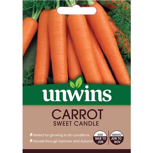Unwins Carrot Sweet Candle Seeds 1 Unwins Carrot Sweet Candle Seeds