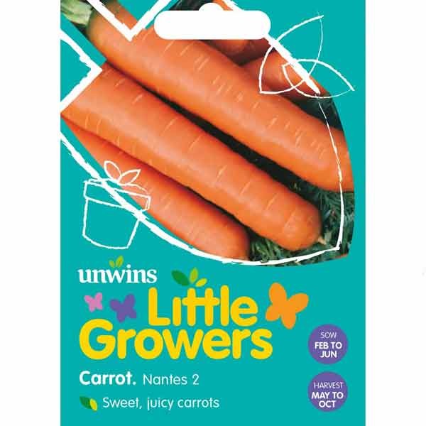 Unwins Little Growers Carrot Nantes 2 Seeds 1 Unwins Little Growers Carrot Nantes 2 Seeds