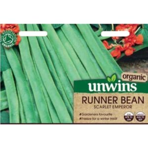 Unwins Runner Bean Scarlet Emperor Organic Seeds