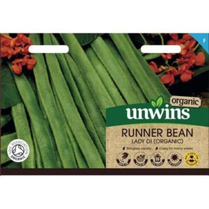 Unwins Runner Bean Lady Di Organic Seeds
