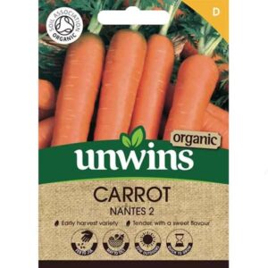 Unwins Carrot Nantes 2 Organic Seeds