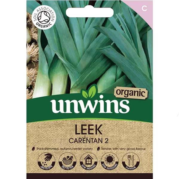 Unwins Leek Caraten 2 Organic Seeds 1 Unwins Leek Caraten 2 Organic Seeds
