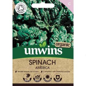 Unwins Spinach America Organic Seeds