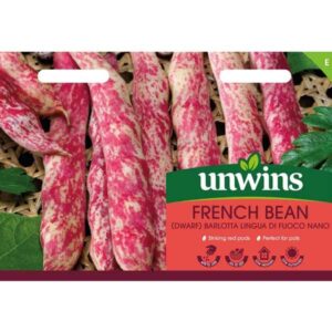 Unwins French Bean Dwarf Barlotta Lingua di Fuoco Nano