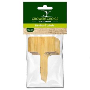 Growers Choice Bamboo Plant T- Shape Labels 10 Pack