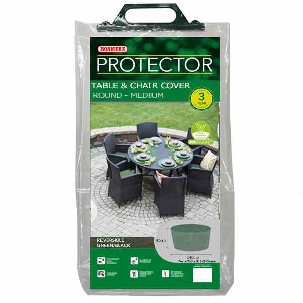 Bosmere Protector Table & 6-8 Chairs Cover Round Medium 1 Bosmere Protector Table & 6-8 Chairs Cover Round Medium