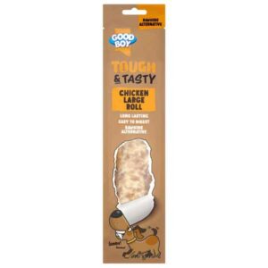 Good Boy & Tasty Chicken Roll Single Dog Treat Tough Dog Treat