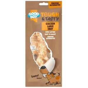 Good Boy & Tasty Chicken Large Knot Tough Dog Treat