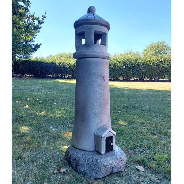 Lighthouse Stone Garden Ornament 70cm 2 Lighthouse Stone Garden Ornament 70cm - Image 2