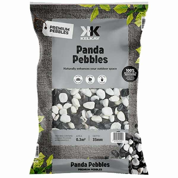 Panda Black and White Pebbles 25-40mm 1 Panda Black and White Pebbles 25-40mm