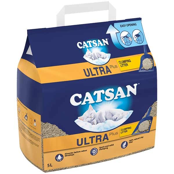 Catsan Ultra+ Clumping Litter 5 Litres 1 Catsan Ultra+ Clumping Litter 5 Litres
