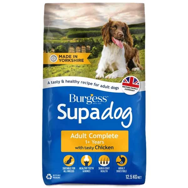 Burgess Supadog Chicken Adult Complete 12.5kg Dry Dog Food 1 Burgess Supadog Chicken Adult Complete 12.5kg Dry Dog Food