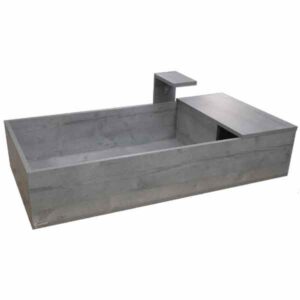 Clearseal Boston Concrete 60" Tortoise Table