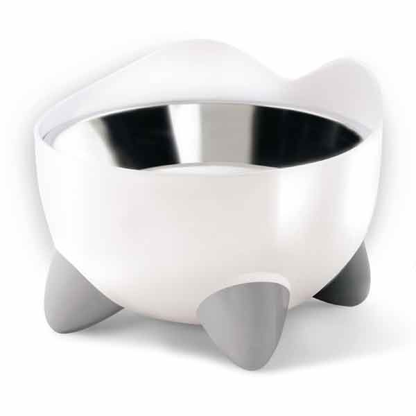 Catit Pixi Elevated Feeding Dish White 1 Catit Pixi Elevated Feeding Dish White