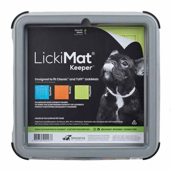 LickiMat Indoor Keeper Grey 1 LickiMat Indoor Keeper Grey