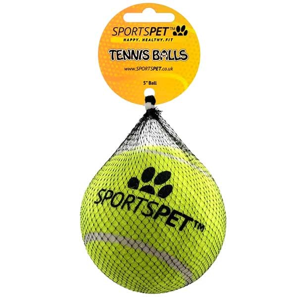 Sportspet Tennis Ball 5 Inch 1 Sportspet Tennis Ball 5 Inch