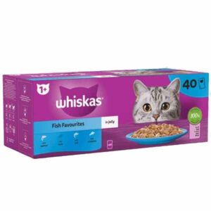 Whiskas Fish Favourites in Jelly Adult 40x85g Wet Cat Food