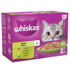 Whiskas Mixed Menu in Jelly Adult 12 x 85g Wet Cat Food