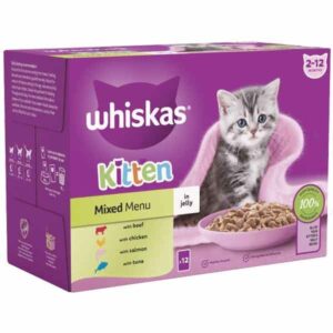 Whiskas Mixed Menu in Jelly Kitten 12x85g Wet Cat Food