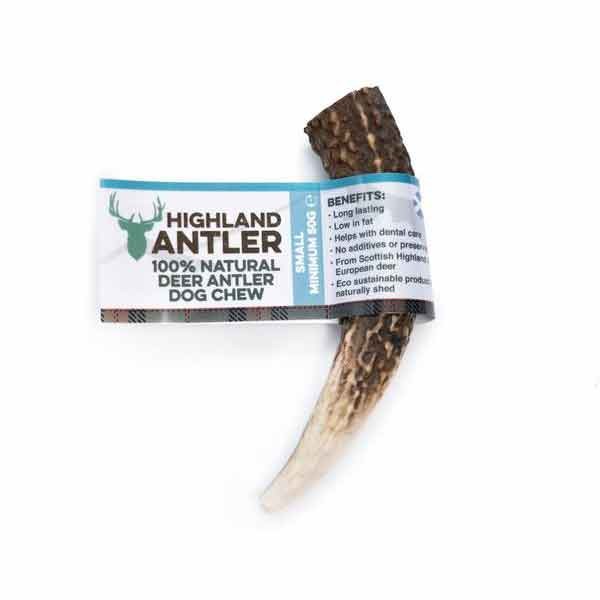 Nova Chews Highland Antler 100% Natural Chew Small Single Dog Treat 2 Nova Chews Highland Antler 100% Natural Chew Small Single Dog Treat - Image 2