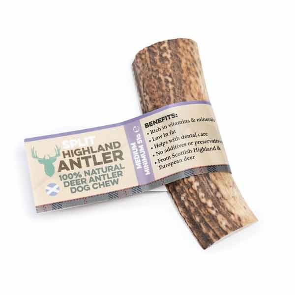 Nova Chews Highland Split Antler 100% Natural Chew Medium Single Dog Treat 2 Nova Chews Highland Split Antler 100% Natural Chew Medium Single Dog Treat - Image 2