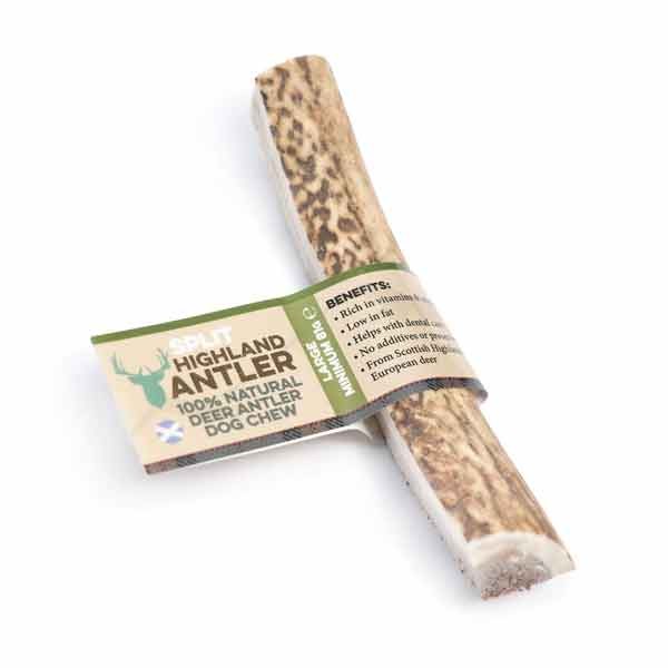 Nova Chews Highland Split Antler 100% Natural Chew Large Single Dog Treat 2 Nova Chews Highland Split Antler 100% Natural Chew Large Single Dog Treat - Image 2