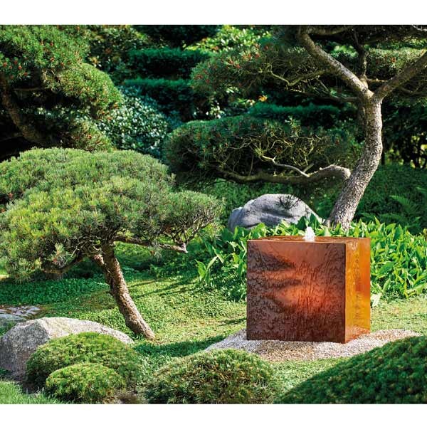 Oase Corten Steel Cube Complete Water Feature Kit 4 Oase Corten Steel Cube Complete Water Feature Kit - Image 4