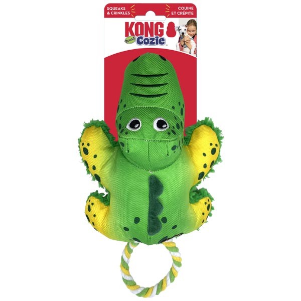 KONG Cozie Tuggs Alligator Medium/Large Dog Toy 1 KONG Cozie Tuggs Alligator Medium/Large Dog Toy