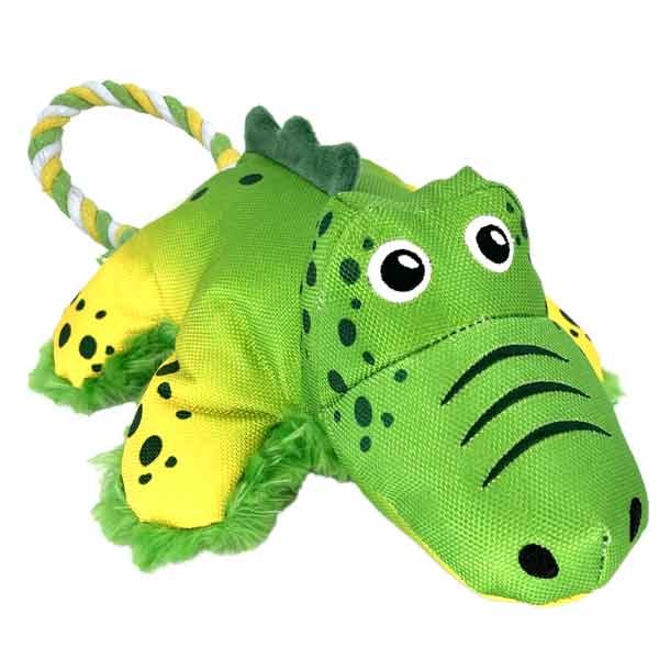 KONG Cozie Tuggs Alligator Medium/Large Dog Toy 3 KONG Cozie Tuggs Alligator Medium/Large Dog Toy - Image 3