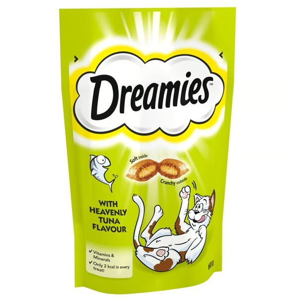Dreamies with Heavenly Tuna 60g Cat Treat 1 Dreamies with Heavenly Tuna 60g Cat Treat