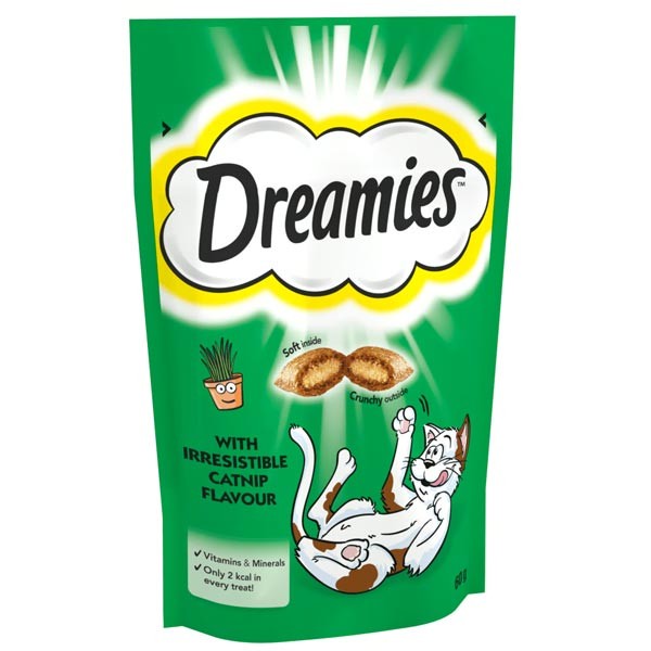 Dreamies with Irresistible Catnip 60g Cat Treat 1 Dreamies with Irresistible Catnip 60g Cat Treat