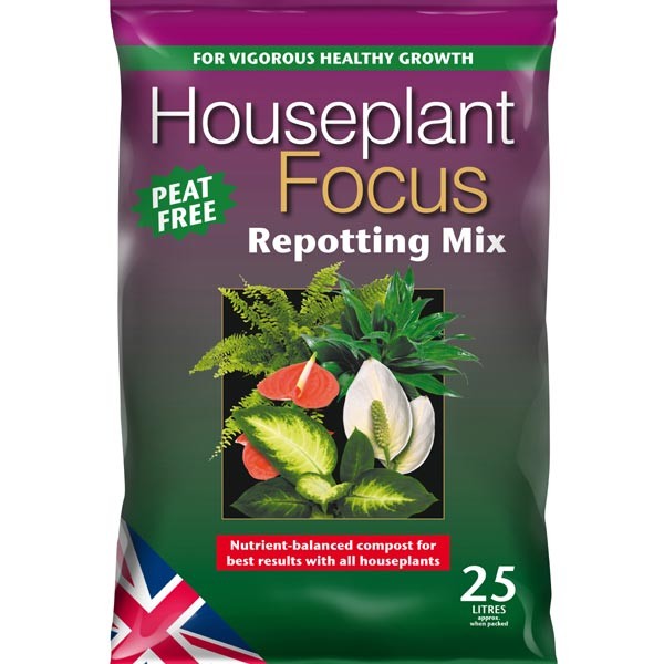 Growth Technology Houseplant Focus Repotting Mix Peat Free 25 Litres 1 Growth Technology Houseplant Focus Repotting Mix Peat Free 25 Litres