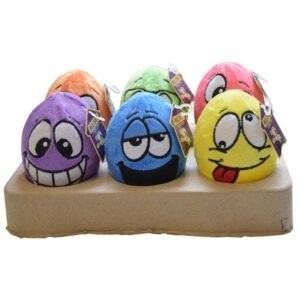 Mad About Pets Egg Noggins Plush Dog Toy Assorted Colours