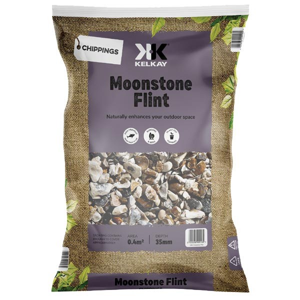 Moonstone Flint Multi-Coloured Chippings 15-22mm 1 Moonstone Flint Multi-Coloured Chippings 15-22mm