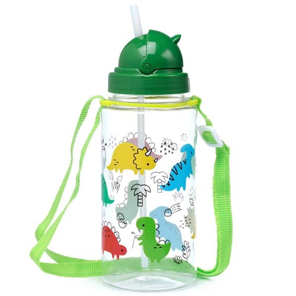 Dinosauria Children's Shatterproof Water Bottle 450ml 1 Dinosauria Children's Shatterproof Water Bottle 450ml