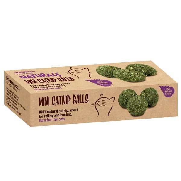Rosewood Naturals Mini Catnip Balls Cat Toy 1 Rosewood Naturals Mini Catnip Balls Cat Toy
