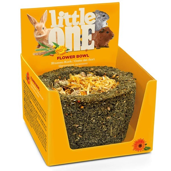 Little One Treat-Toy Flower Bowl for Small Mammals 1 Little One Treat-Toy Flower Bowl for Small Mammals