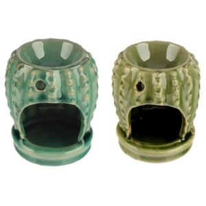 Ceramic Mini Cactus Oil Burner Single